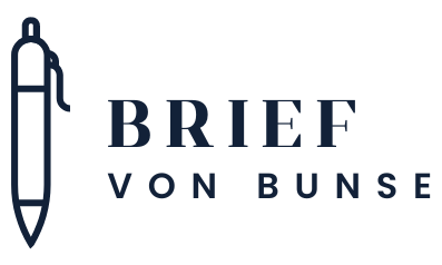 Brief von Bunse